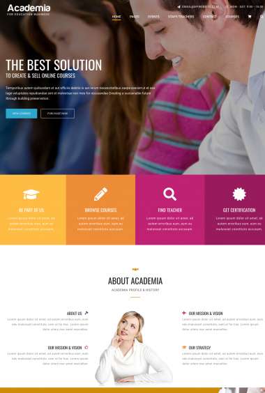 Academia Home2 WP FREEmium Theme Series
