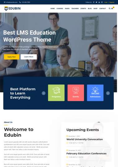Edubin WP FREEmium Theme Series