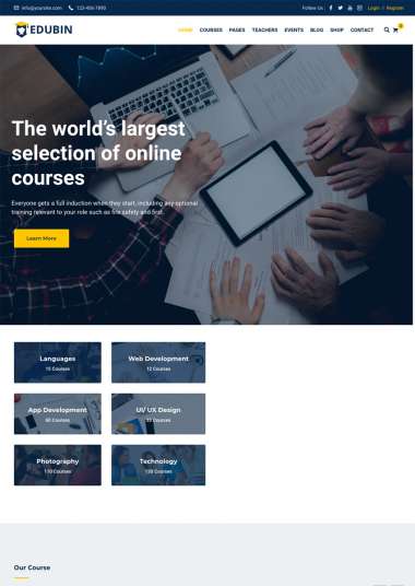 Edubin H3 WP FREEmium Theme Series