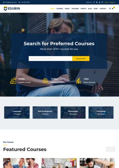Edubin H4 WP FREEmium Theme Series