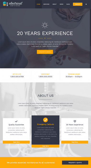 Managed Web Hosting Theme WP-AV-EL Theme Series