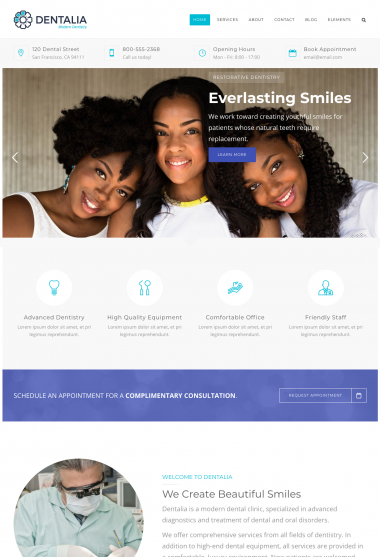 Dentalia WP-1 FREEmium Theme Series