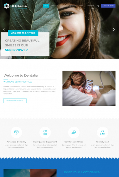 Dentalia WP-3 FREEmium Theme Series