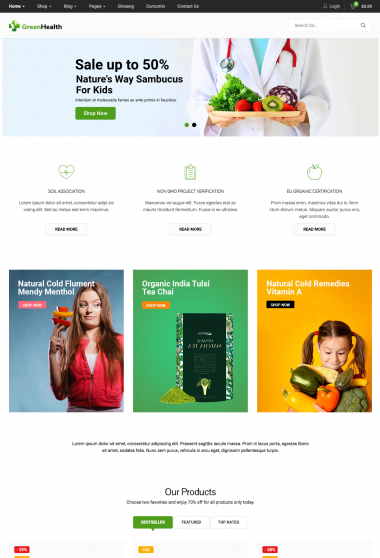 Greenmart Health WC-1 FREEmium Theme Series