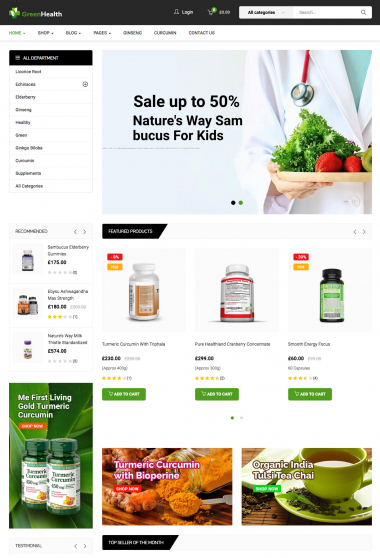 Greenmart Health WC-3 FREEmium Theme Series