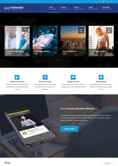 University H5 WP FREEmium Theme Series