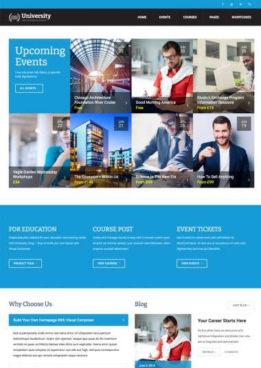 University H8 WP FREEmium Theme Series