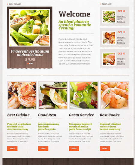 Drupal Restaurant Website 43773