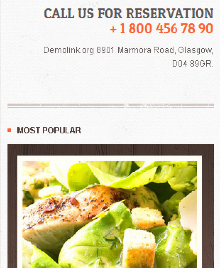 Drupal Restaurant Website 43773