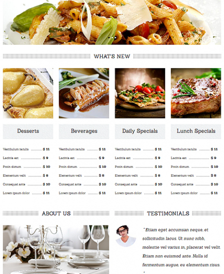 Drupal Restaurant Website 49236