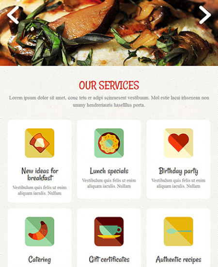 Drupal Restaurant Website 52590