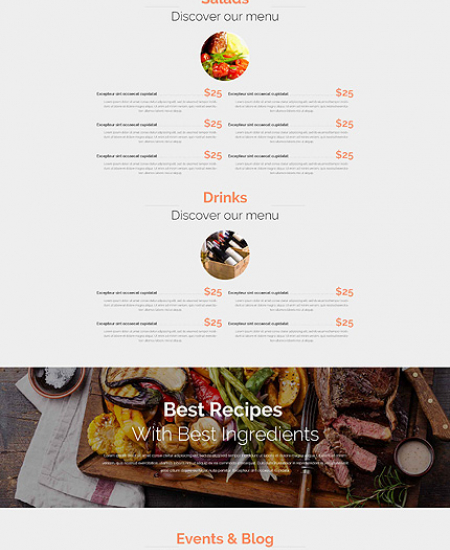 Drupal Restaurant Website 52671