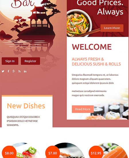 Drupal Restaurant Website 54603