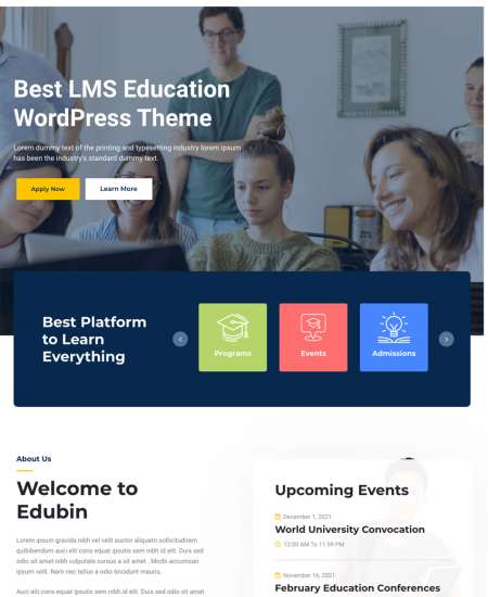 Edubin WP FREEmium Theme Series