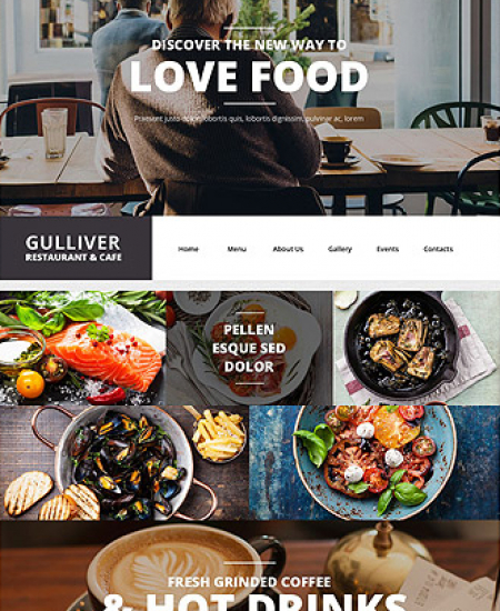 Restaurant Website WP 55438