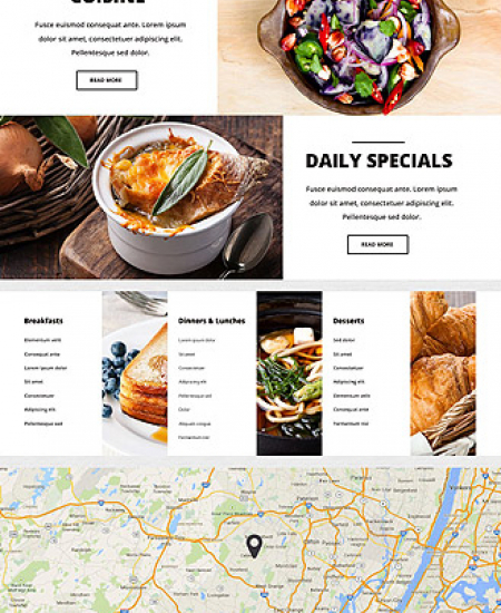 Restaurant Website WP 55438