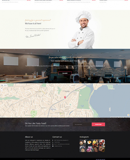 Restaurant Website WP 59007