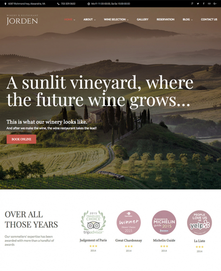Restaurant Website WP 58992