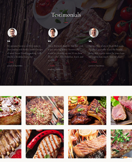 Restaurant Website WP 63410