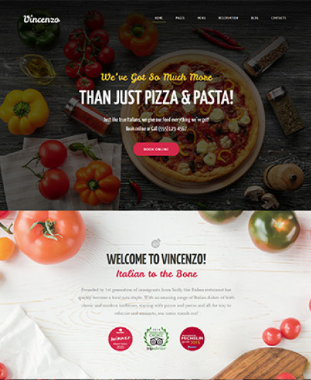 Restaurant Website WP 63633