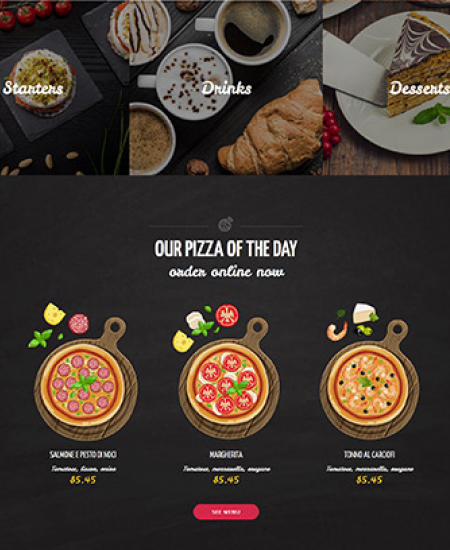 Restaurant Website WP 63633