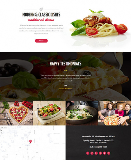 Restaurant Website WP 63633