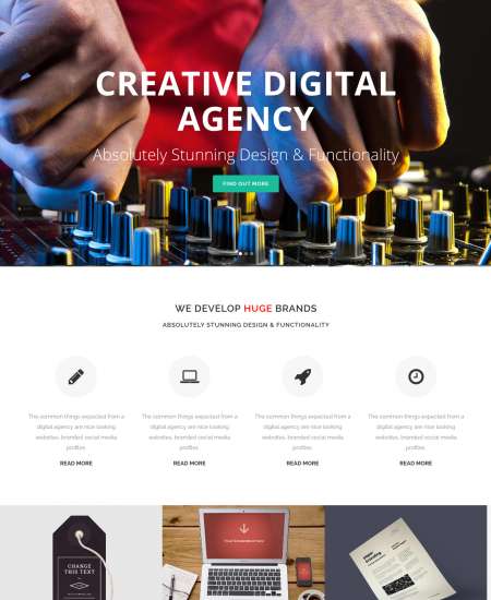 Bridge Agency WP FREEmium Theme Series | Bridge Agency WP-01-1MS-Mini-2