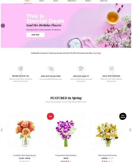 Greenmart Flower WC-1 FREEmium Theme Series