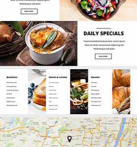 Restaurant Website WP 55438