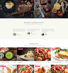 Restaurant Website WP 58667