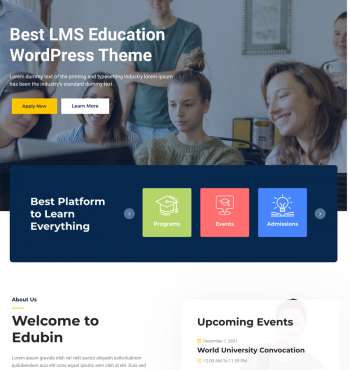 Edubin WP FREEmium Theme Series