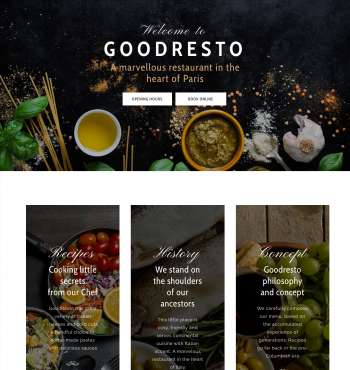 Good Resto H5 Ecommerce WP FREEmium Theme Series