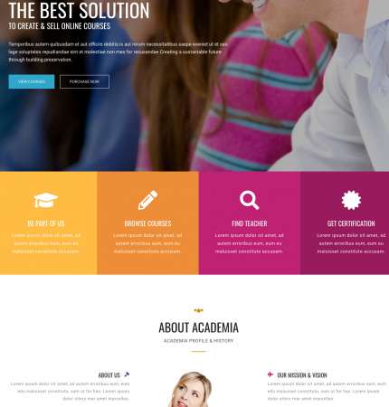 Academia Home2 WP FREEmium Theme Series