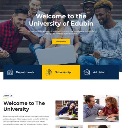 Edubin H5 WP FREEmium Theme Series