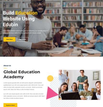 Edubin H6 WP FREEmium Theme Series