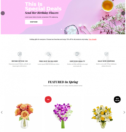 Greenmart Flower WC-1 FREEmium Theme Series