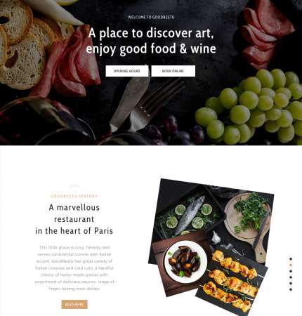 Good Resto H5 Ecommerce WP FREEmium Theme Series